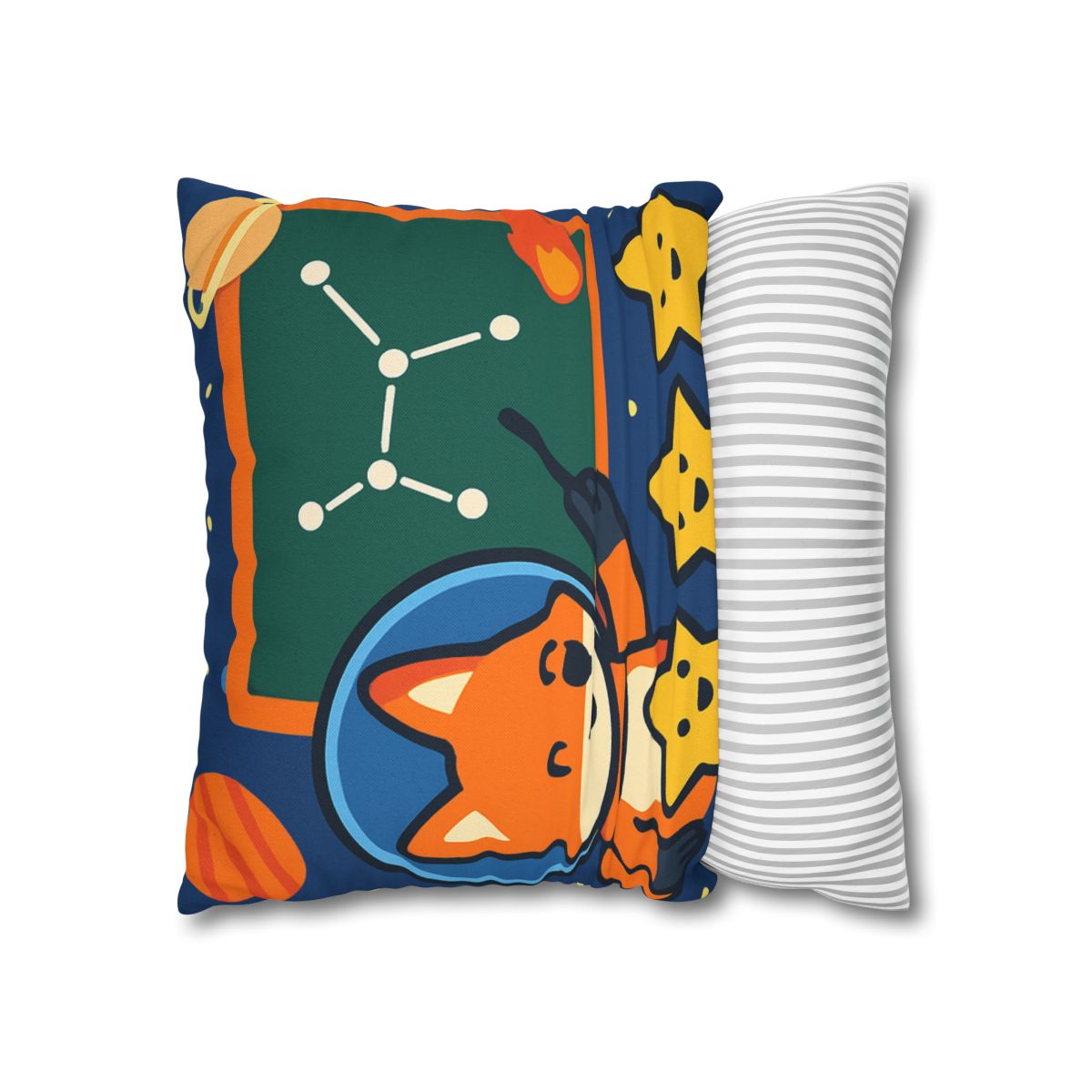 Comet Classroom Space Fox stylish decorative pillowcases