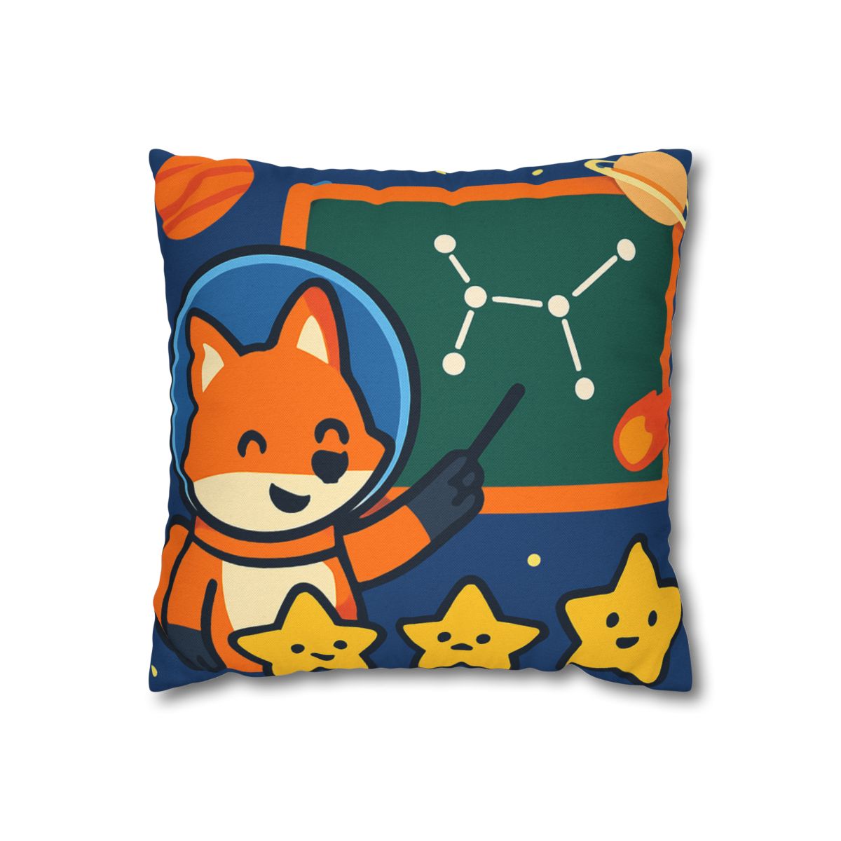 Comet Classroom Space Fox stylish decorative pillowcases