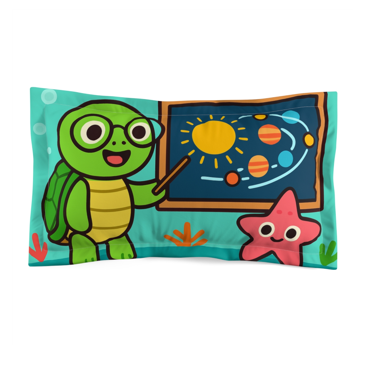 Comet Classroom Turtle stylish throw pillows