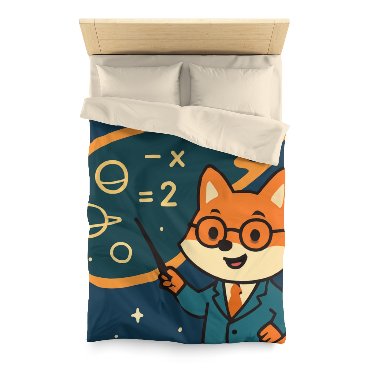 Comet Classroom With A Curious Fox soft comforter duvets
