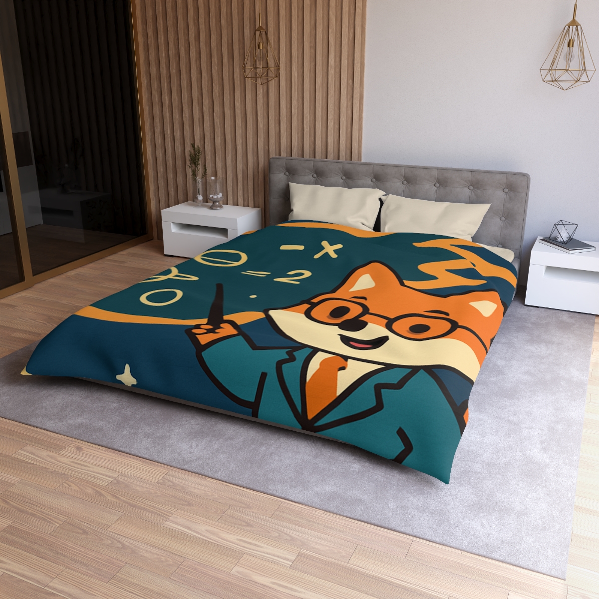 Comet Classroom With A Curious Fox soft comforter duvets