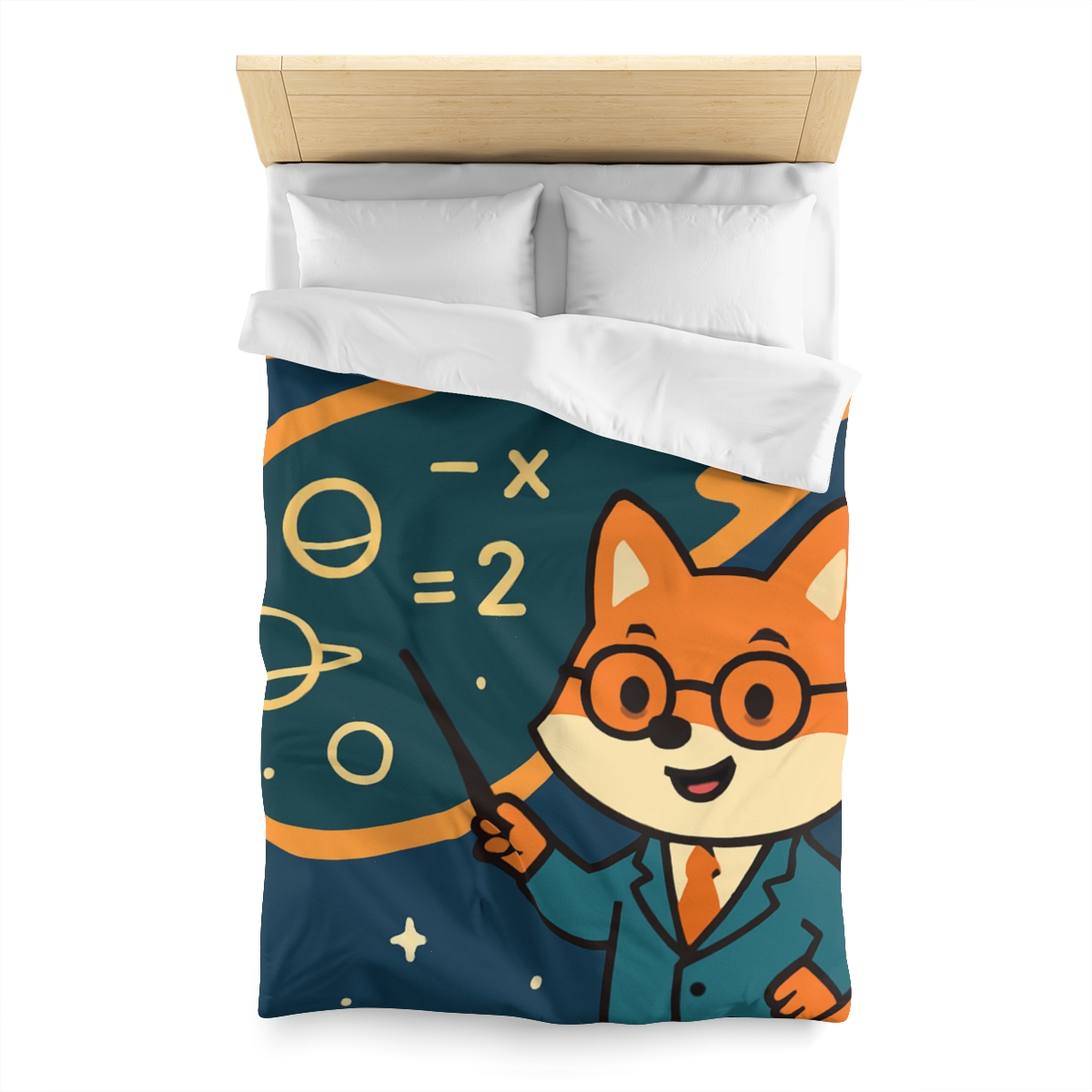 Comet Classroom With A Curious Fox soft comforter duvets