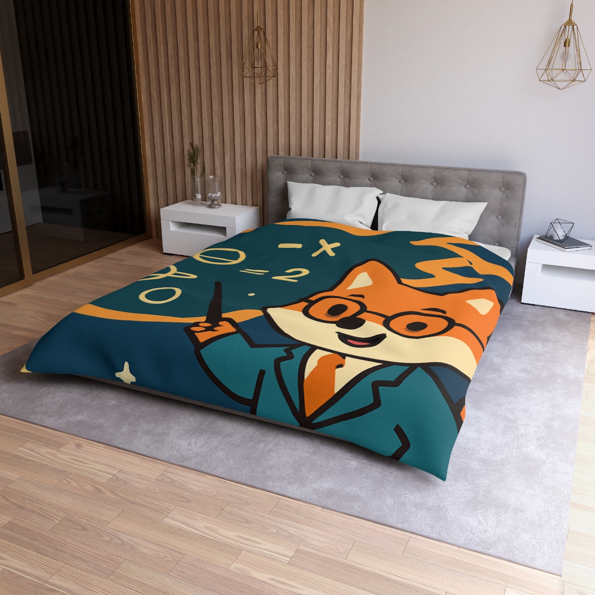 Comet Classroom With A Curious Fox soft comforter duvets