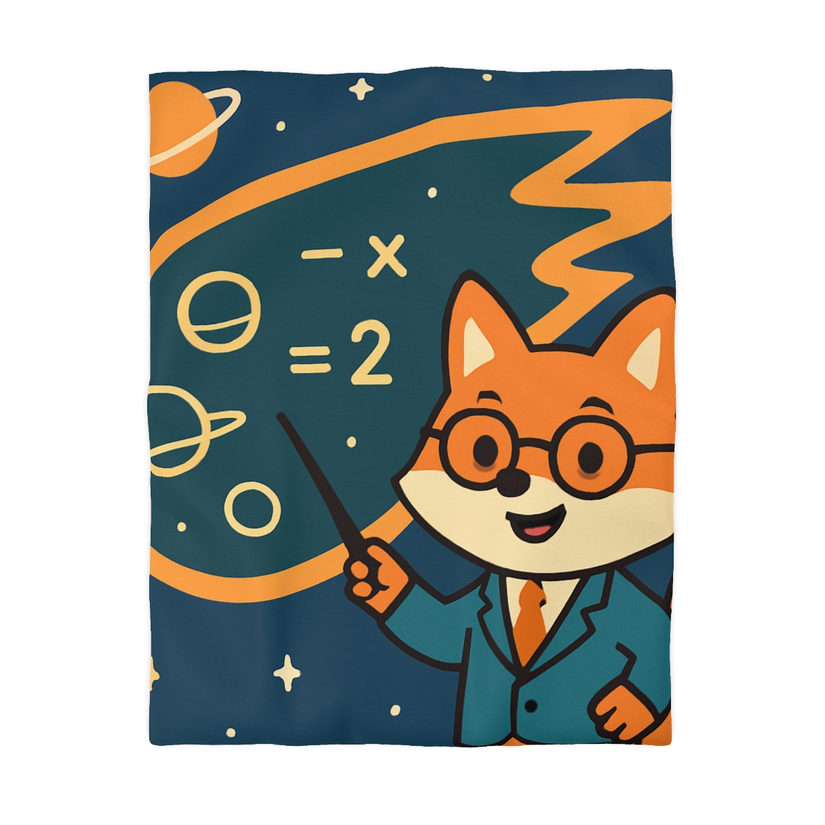 Comet Classroom With A Curious Fox soft comforter duvets