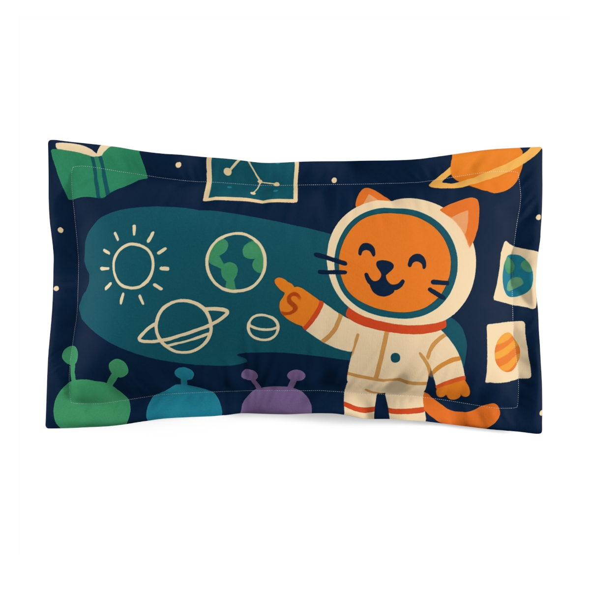 Comet Classroom With Astro Cat unique shape pillows
