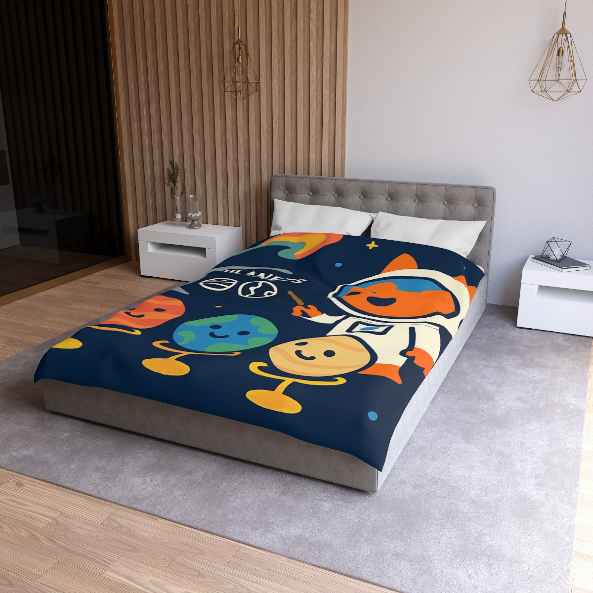 Comet Classroom With Astro Fox stylish duvet covers