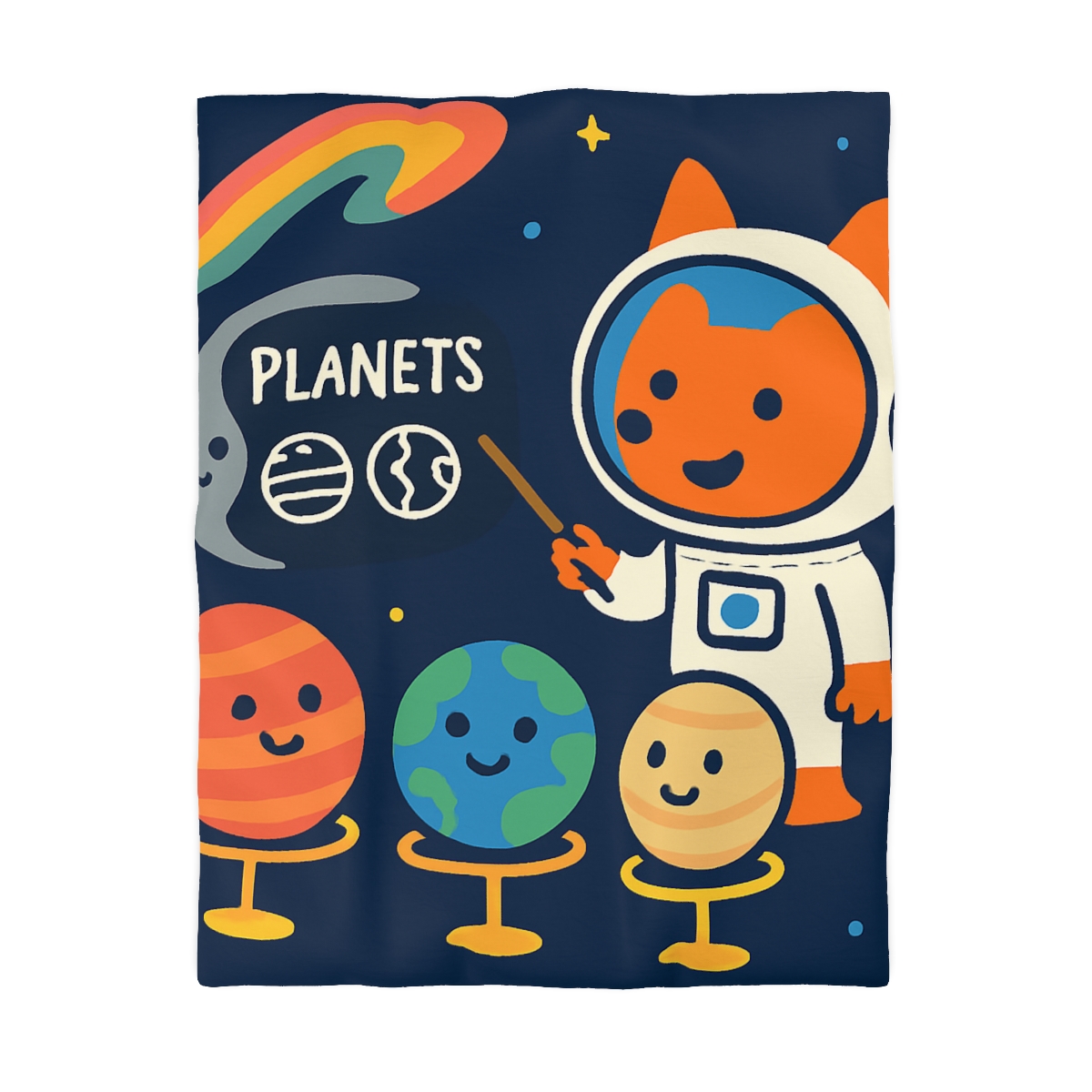 Comet Classroom With Astro Fox stylish duvet covers