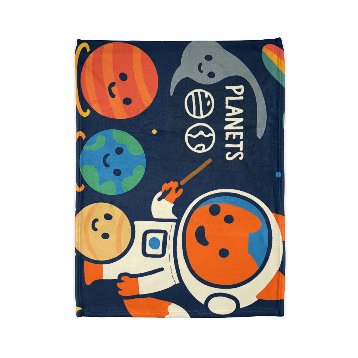 Comet Classroom With Astro Fox unique gift blankets