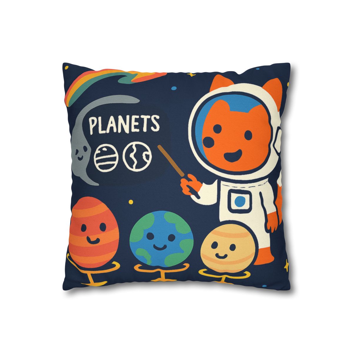 Comet Classroom With Astro Fox stylish decorative pillowcases