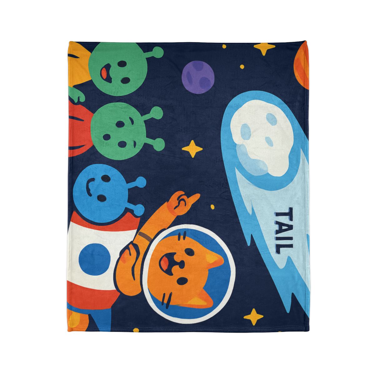 Comet Classroom With Captain Cat warm winter blankets