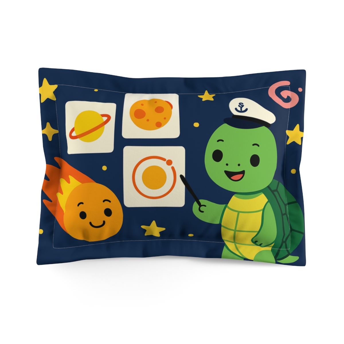 Comet Classroom With Captain Turtle soft plush pillows