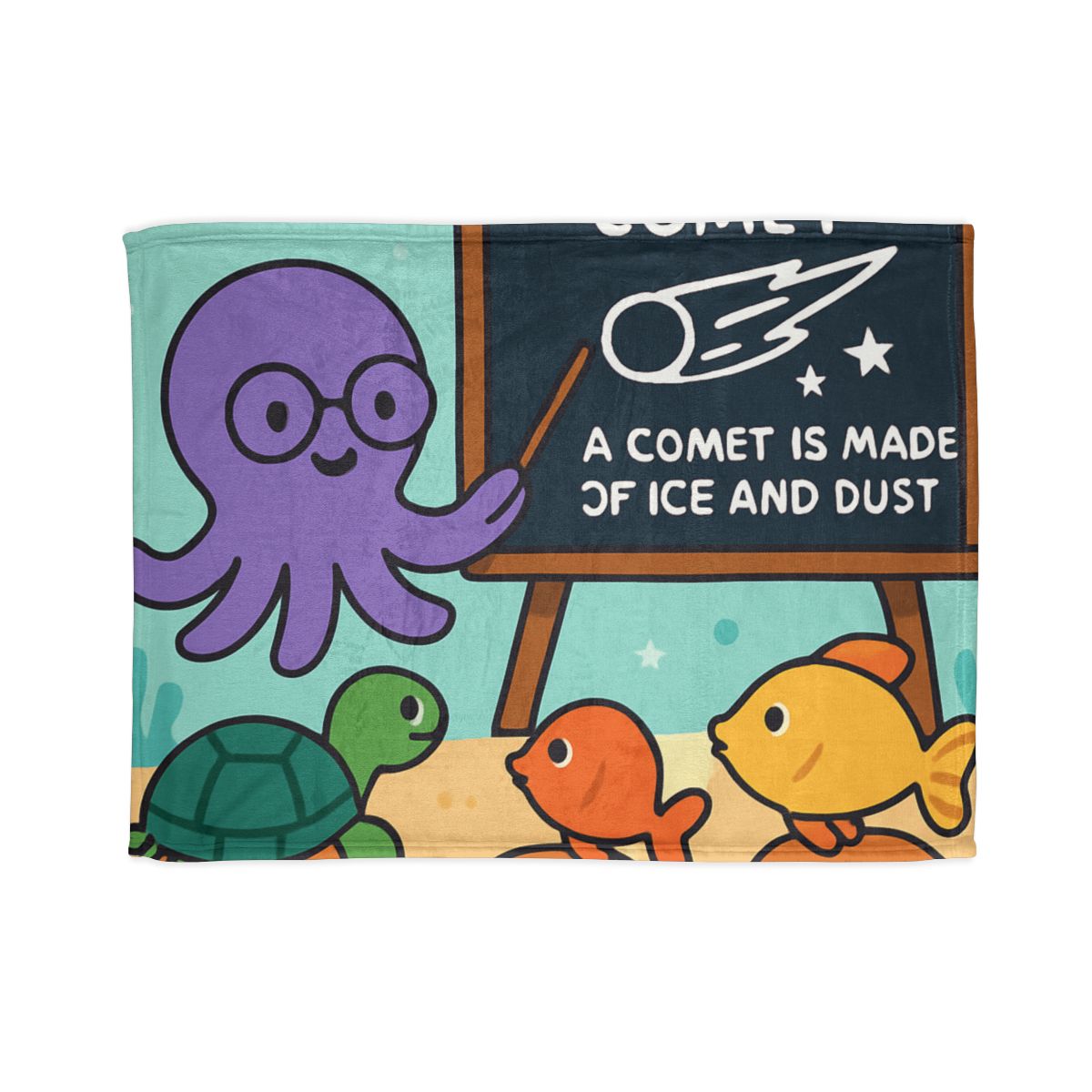 Comet Classroom With Professor Octopus warm winter blankets