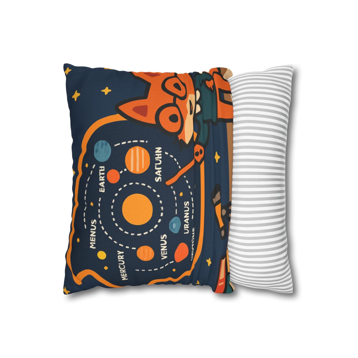 Comet Classroom With Star Map Fox trendy patterned pillow cases