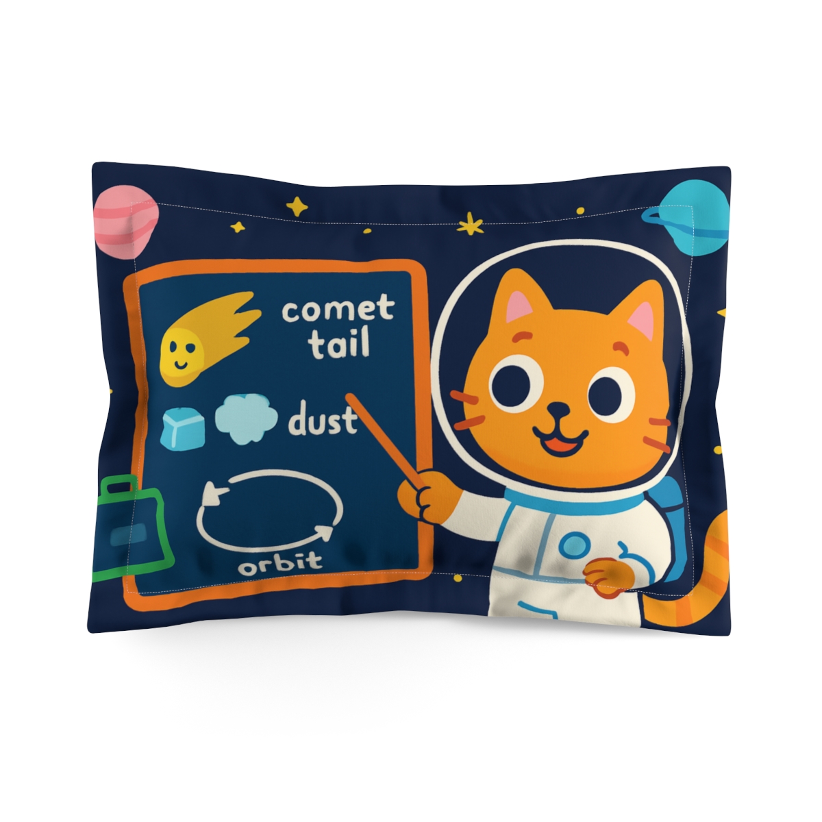 Comet Classroom With The Curiosity Cat soft plush pillows