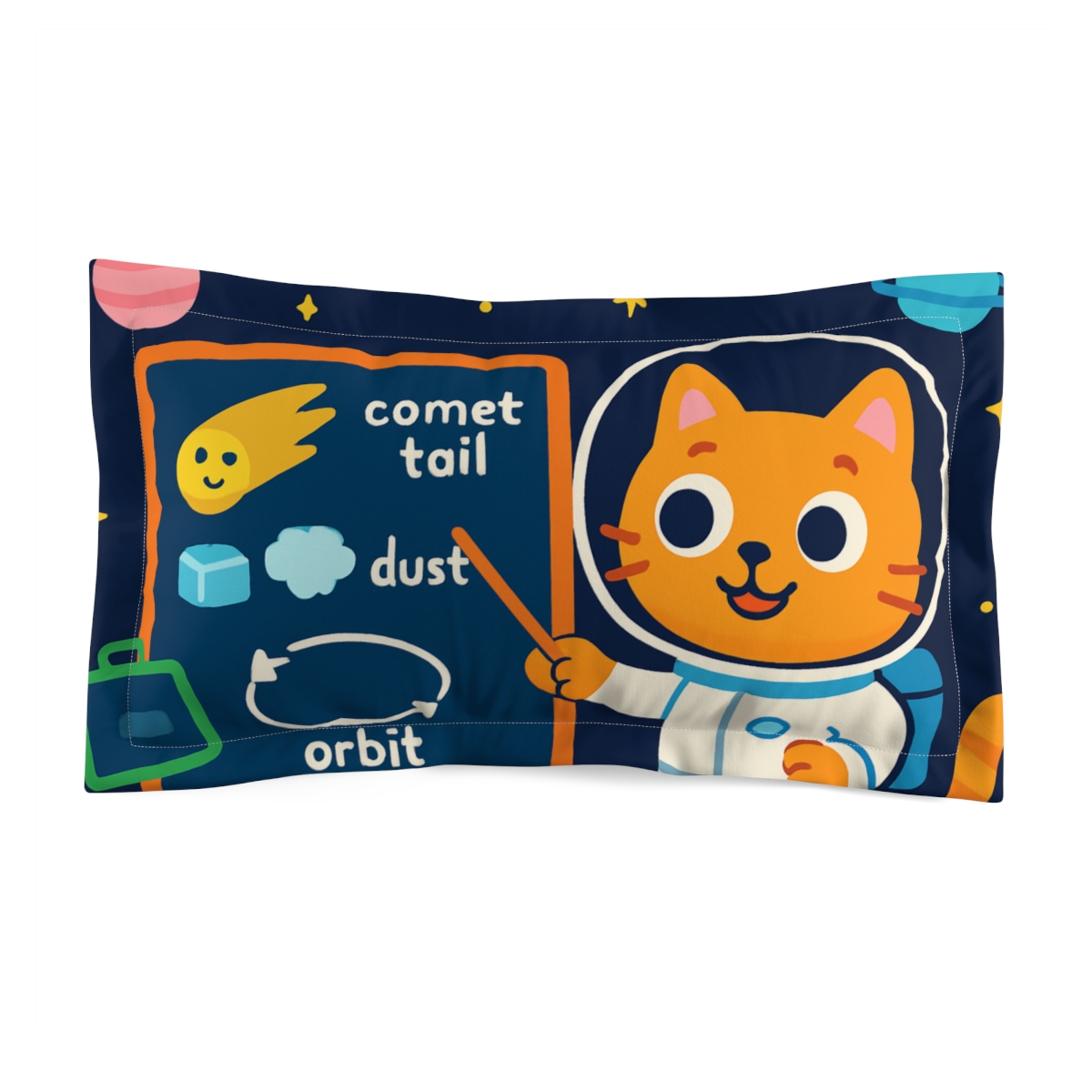 Comet Classroom With The Curiosity Cat soft plush pillows
