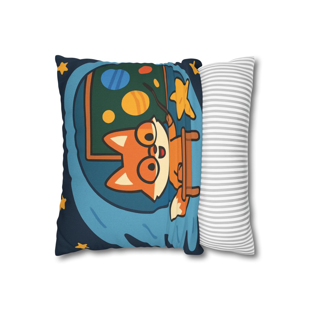 Comet Classroom With The Curious Fox custom pillow cases
