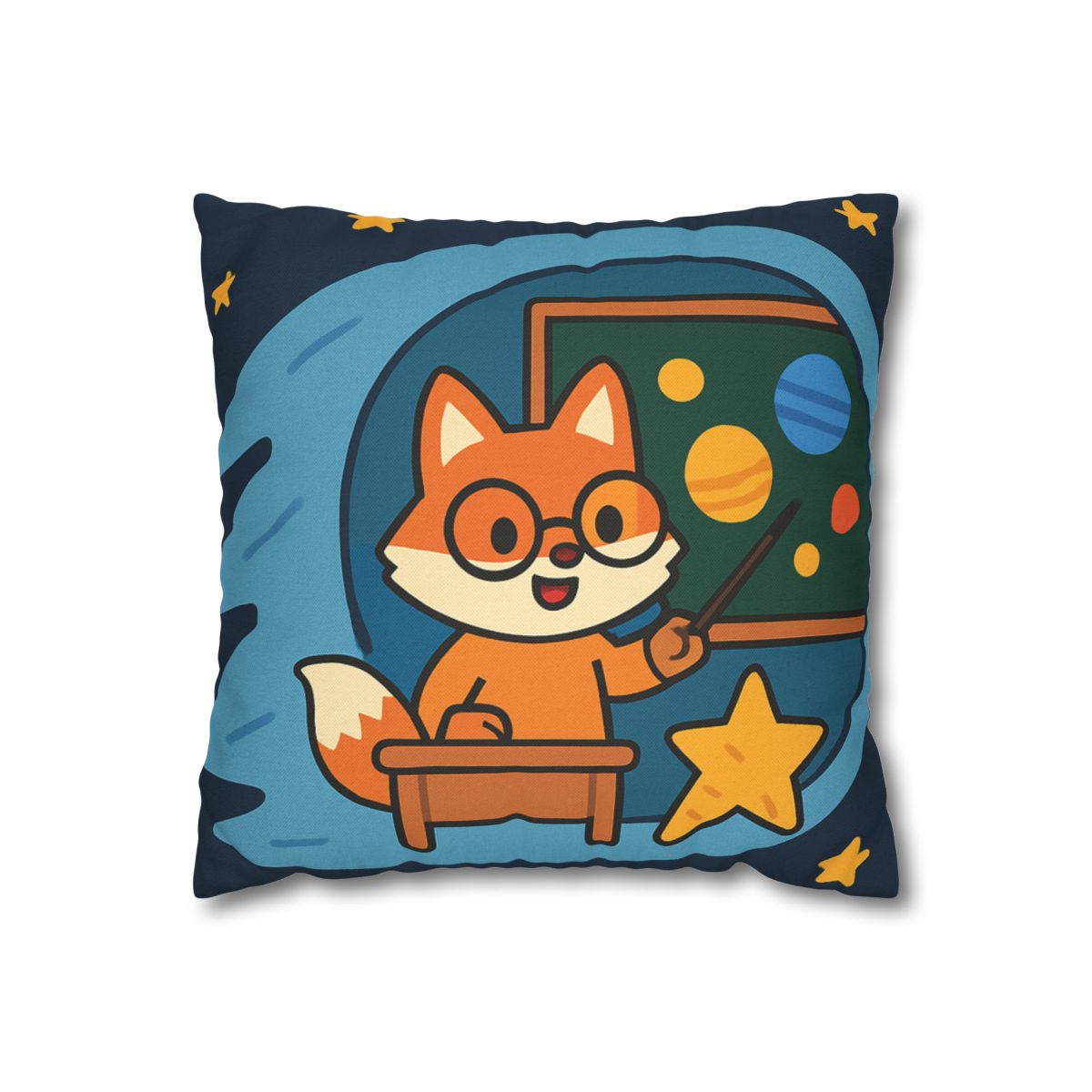Comet Classroom With The Curious Fox custom pillow cases