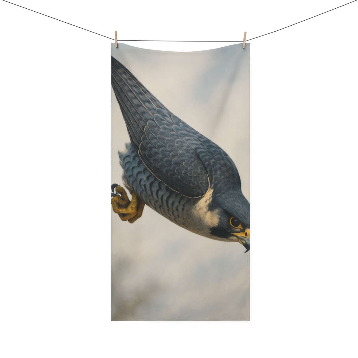 Comet Dive Peregrine Falcon custom towels