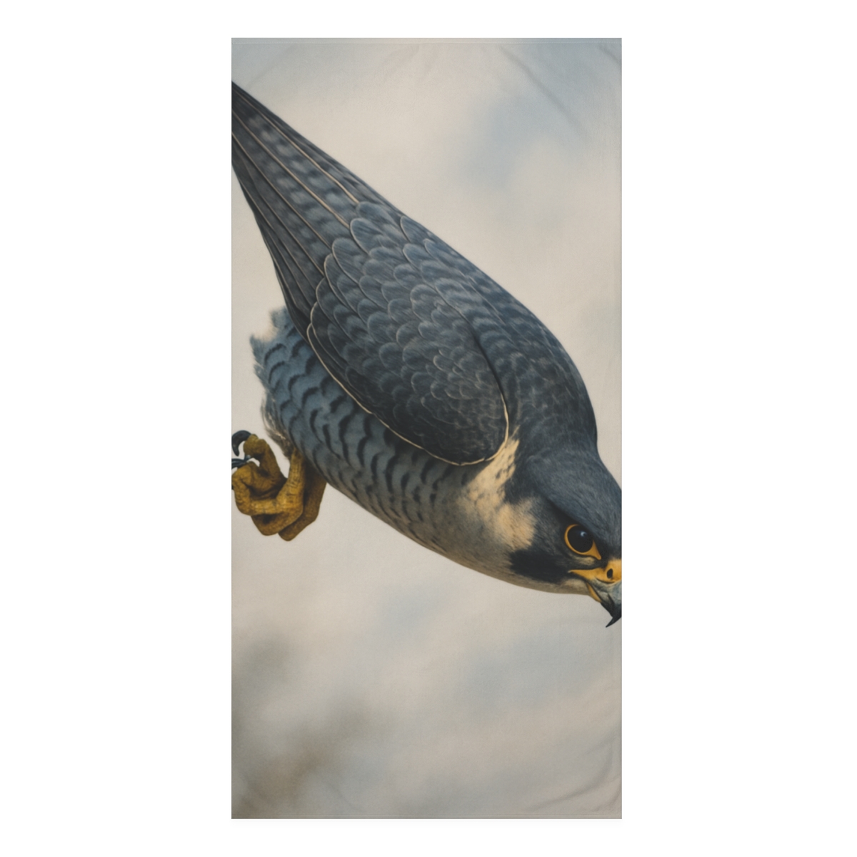 Comet Dive Peregrine Falcon custom towels