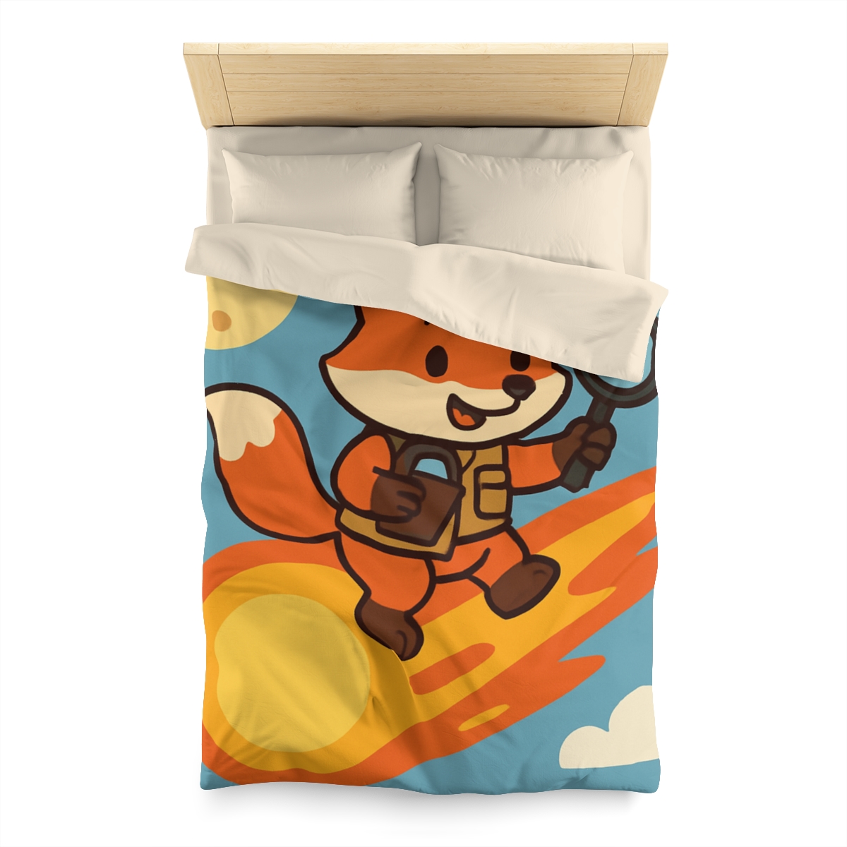 Comet Fox Explorer designer printed duvets