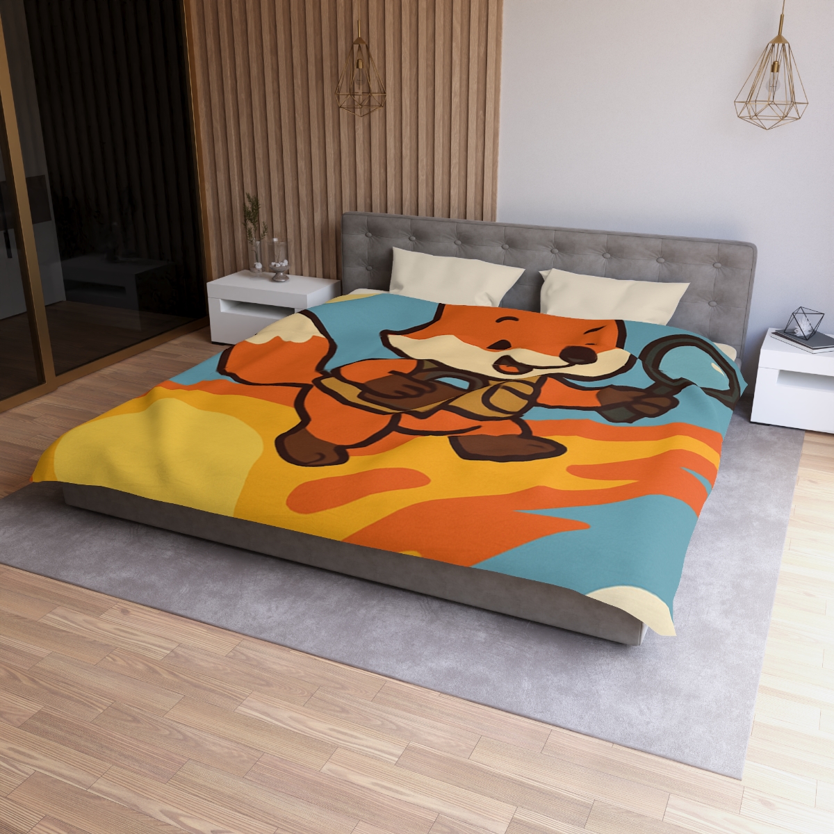 Comet Fox Explorer designer printed duvets