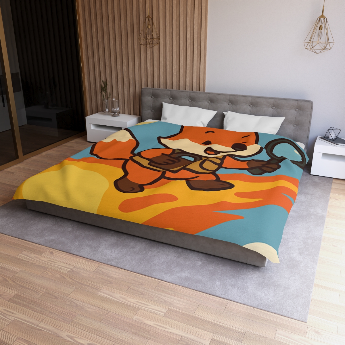 Comet Fox Explorer designer printed duvets