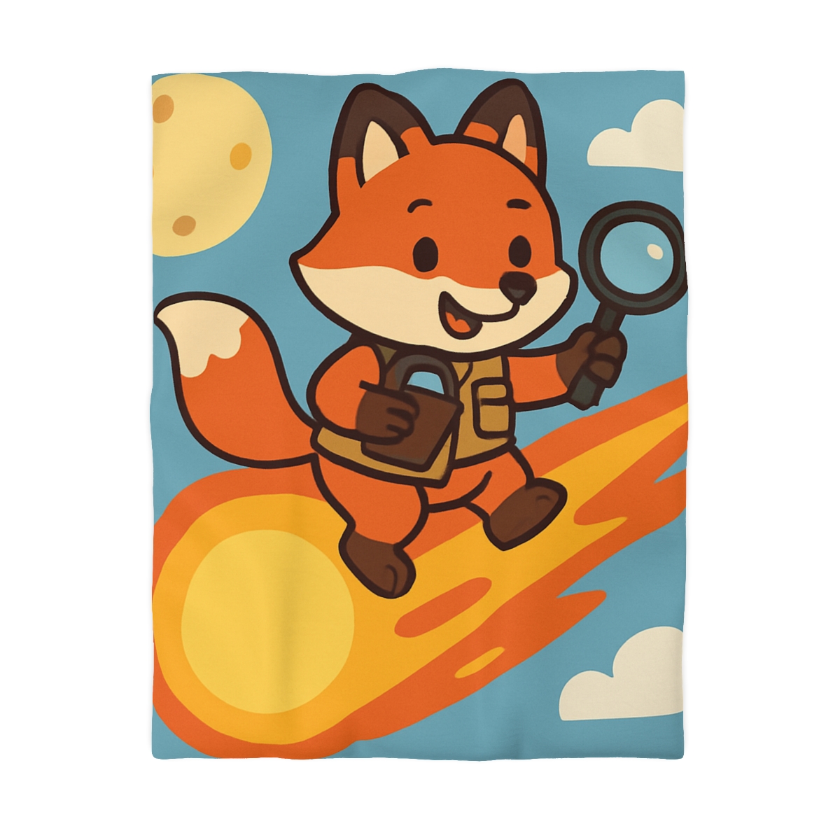 Comet Fox Explorer designer printed duvets