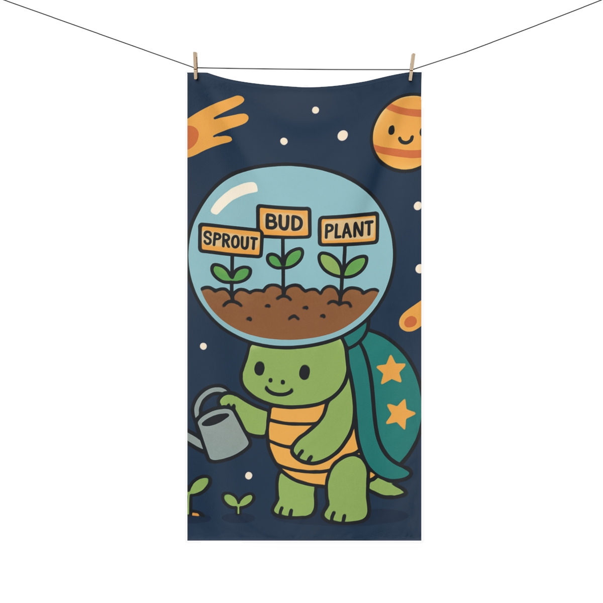 Comet Garden Space Tortoise soft cotton towels