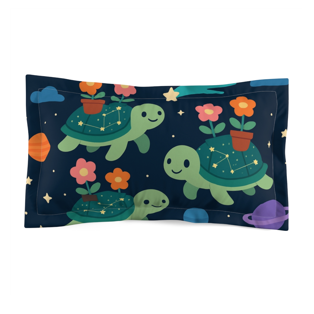 Comet Garden Space Turtles soft plush pillows