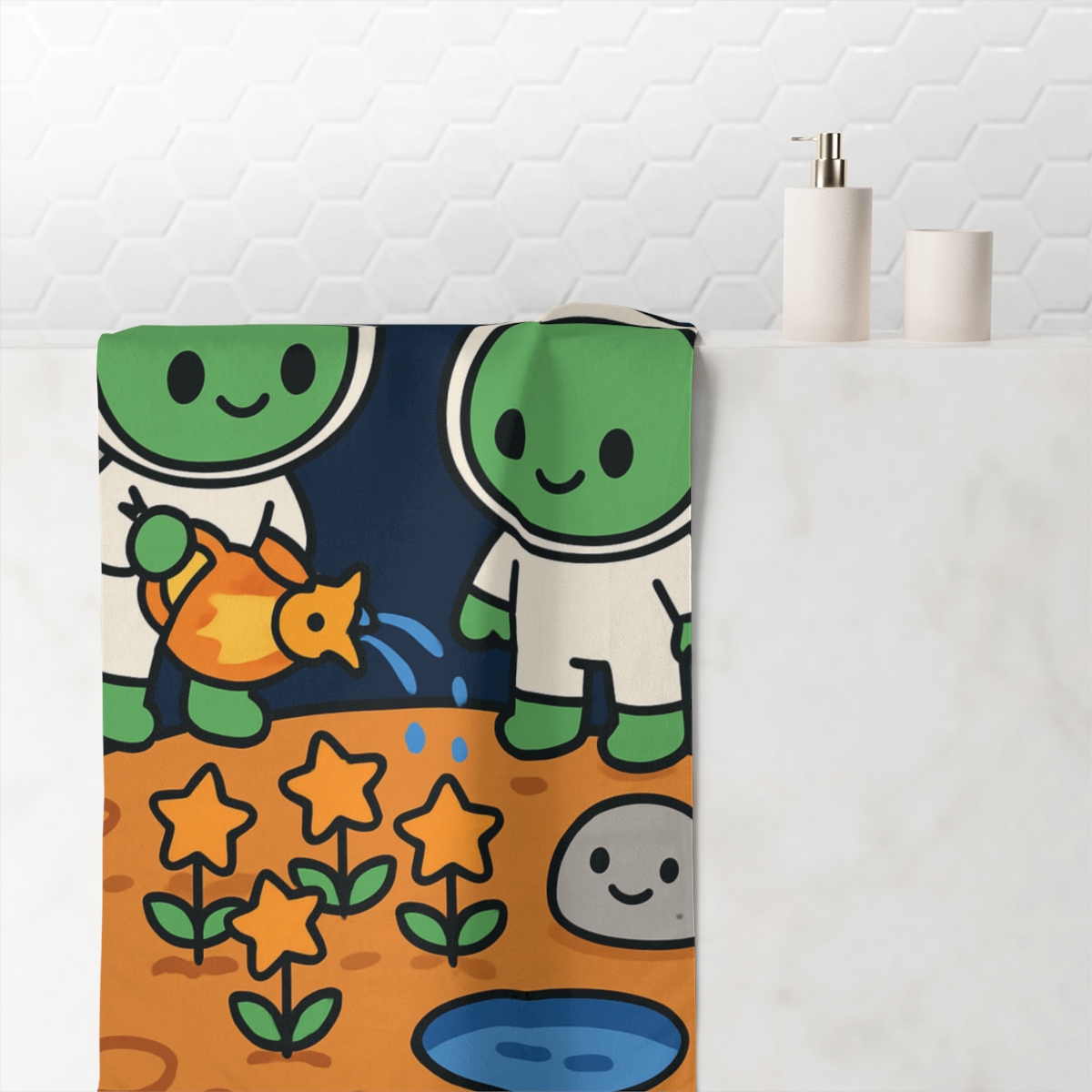 Comet Gardeners Of The Tiny Moon decorative home towels