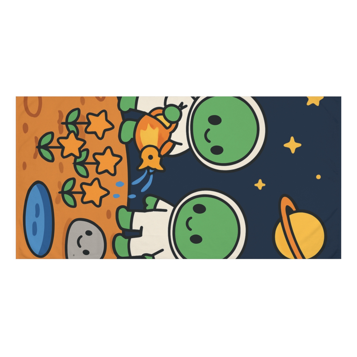 Comet Gardeners Of The Tiny Moon decorative home towels