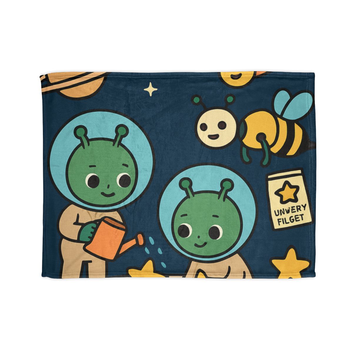 Comet Gardeners On Moon Meadow custom blankets