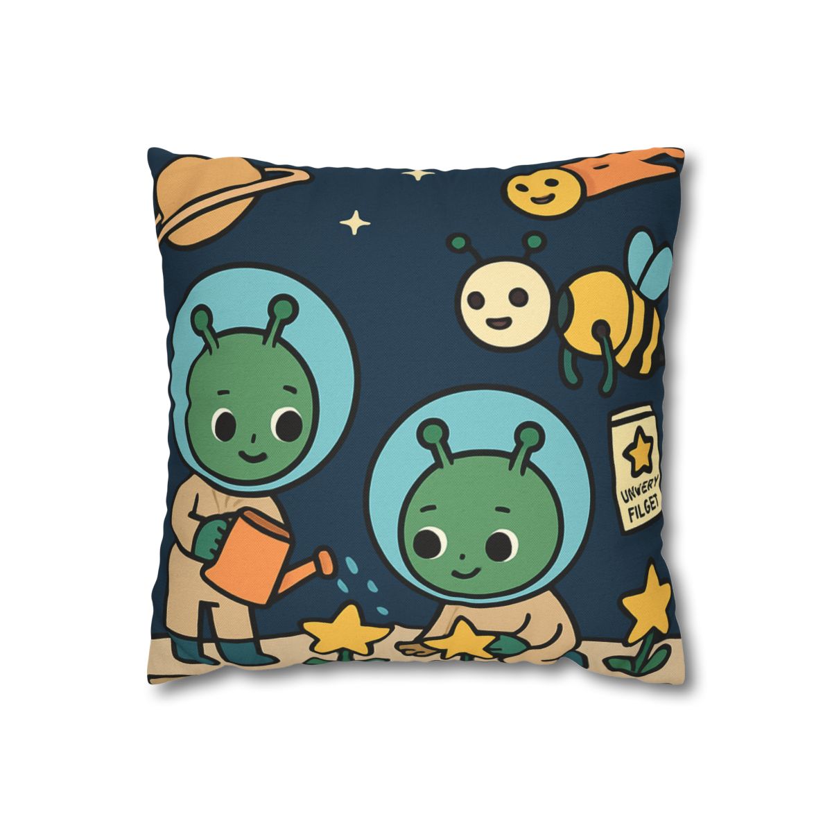 Comet Gardeners On Moon Meadow designer print pillow cases