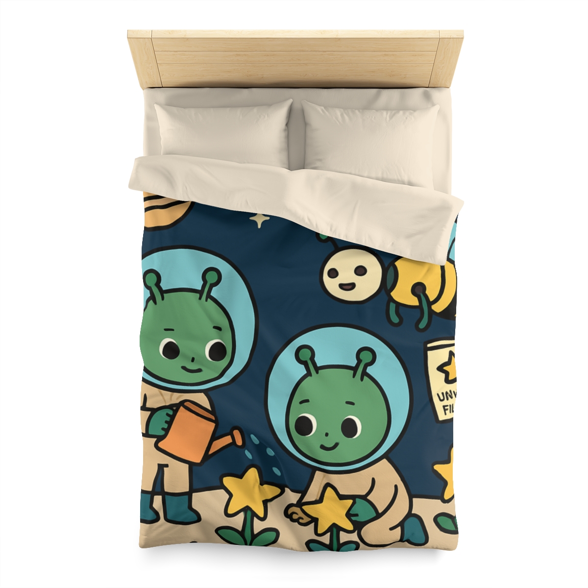 Comet Gardeners On Moon Meadow unique patterned duvets