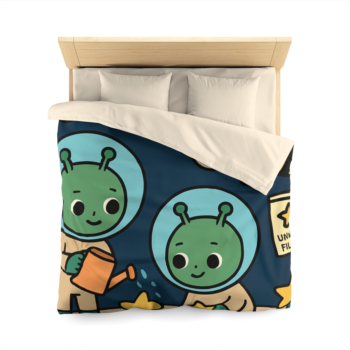 Comet Gardeners On Moon Meadow unique patterned duvets