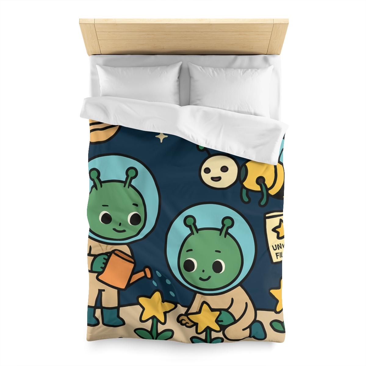 Comet Gardeners On Moon Meadow unique patterned duvets