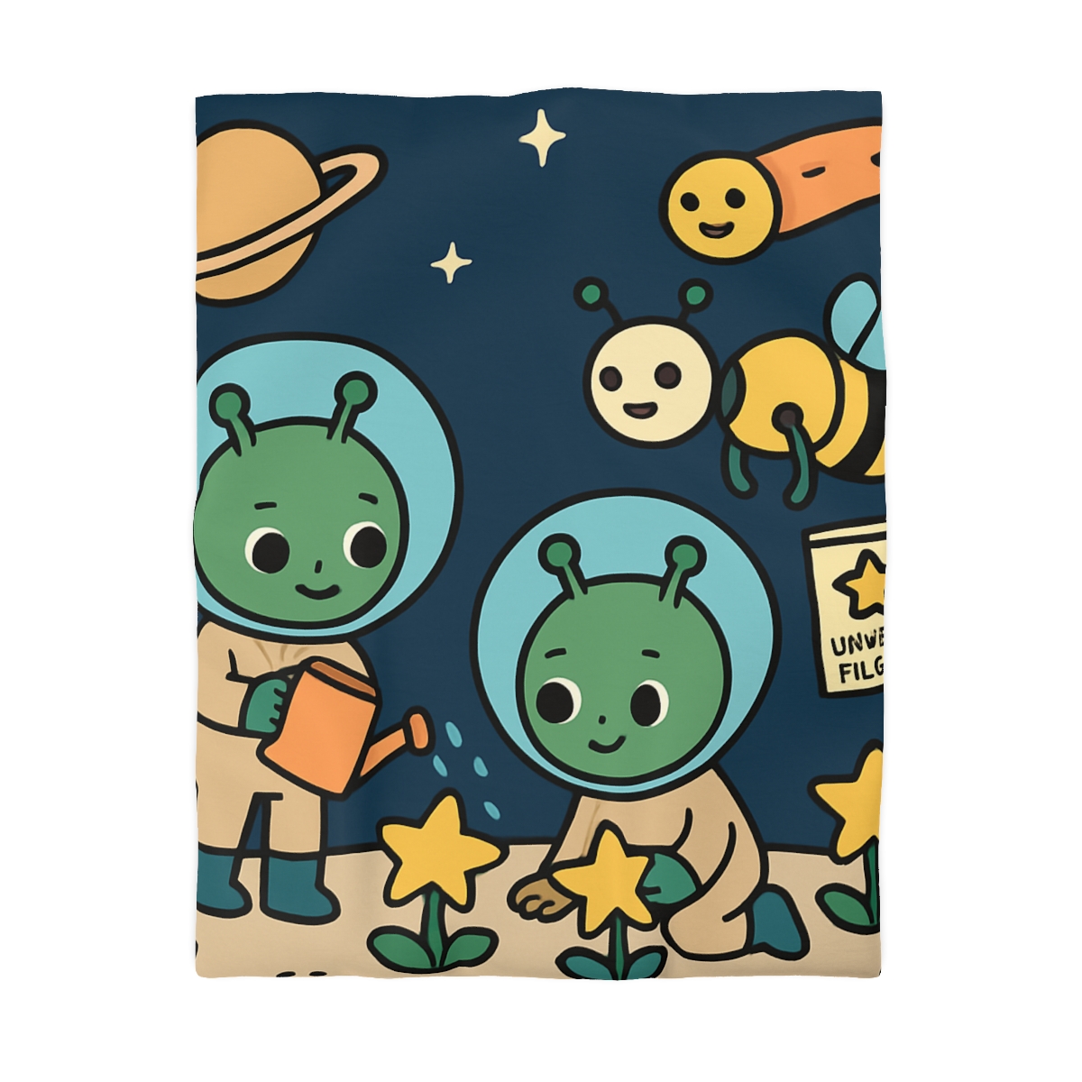 Comet Gardeners On Moon Meadow unique patterned duvets