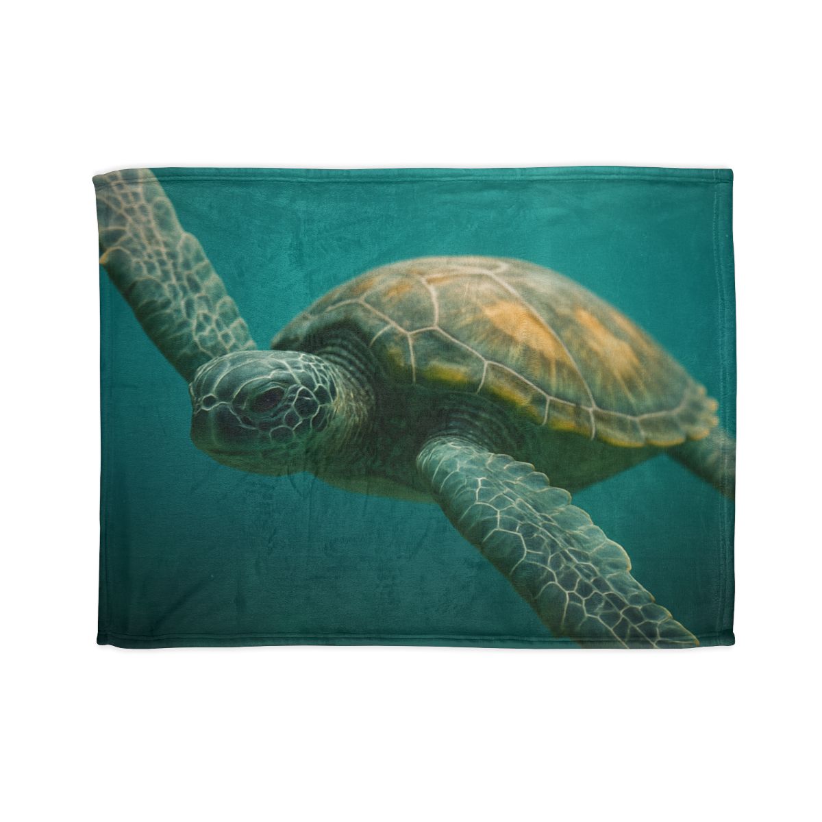 Comet Guard Green Sea Turtle custom blankets