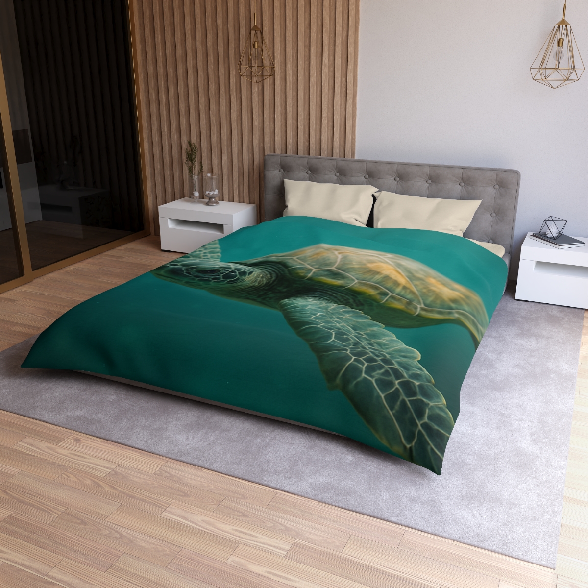 Comet Guard Green Sea Turtle trendy bedroom duvets