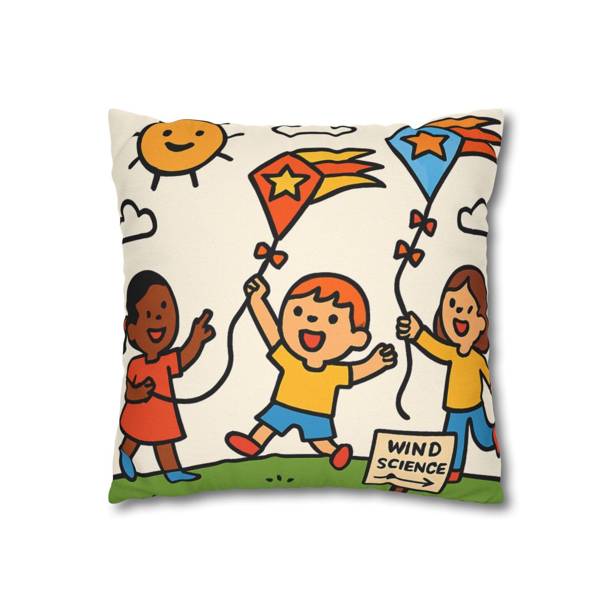 Comet Kite Parade On Cloud Hill soft cotton pillow cases