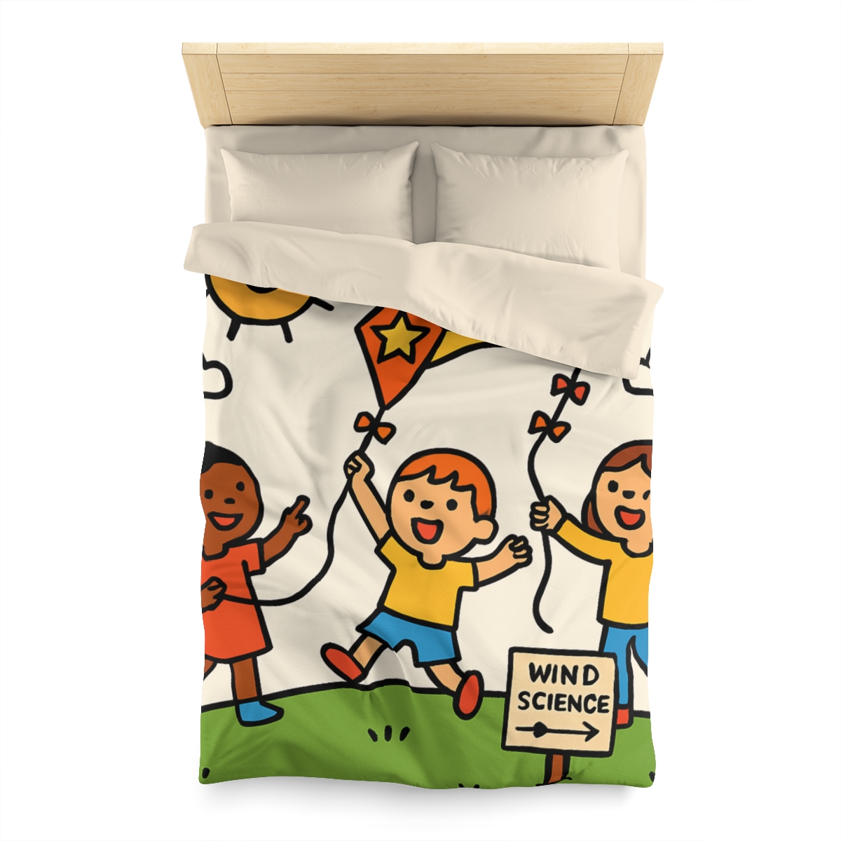 Comet Kite Parade On Cloud Hill soft comforter duvets