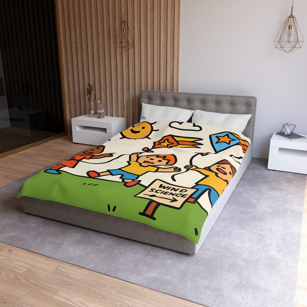 Comet Kite Parade On Cloud Hill soft comforter duvets