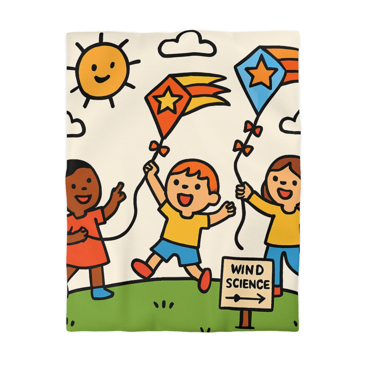 Comet Kite Parade On Cloud Hill soft comforter duvets