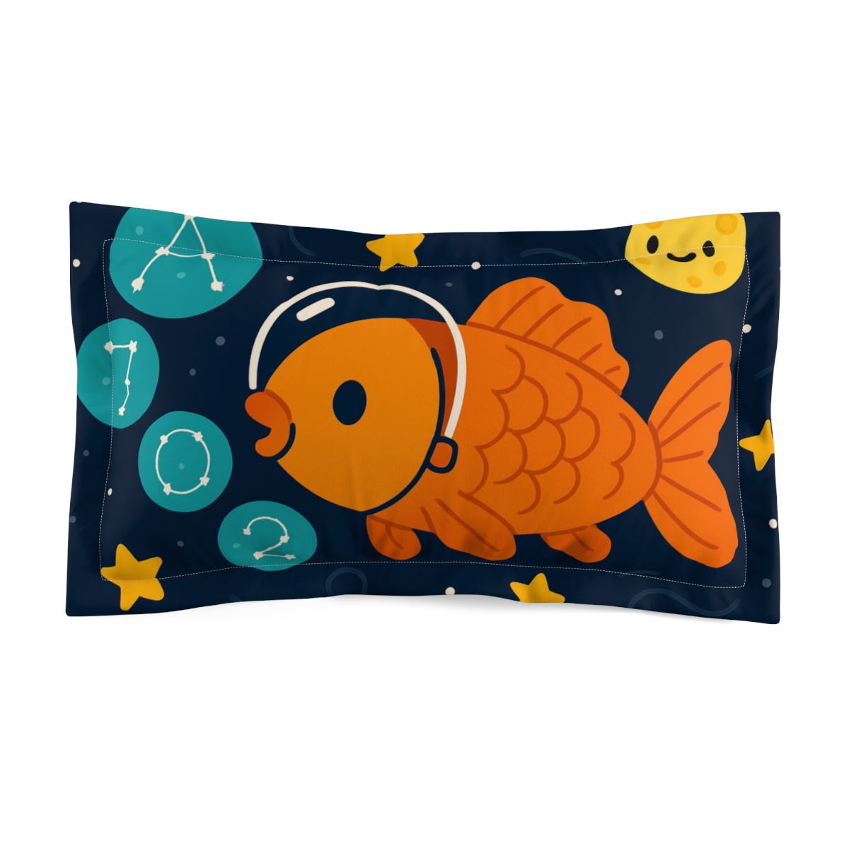 Comet Koi And The Bubble Star Map soft plush pillows