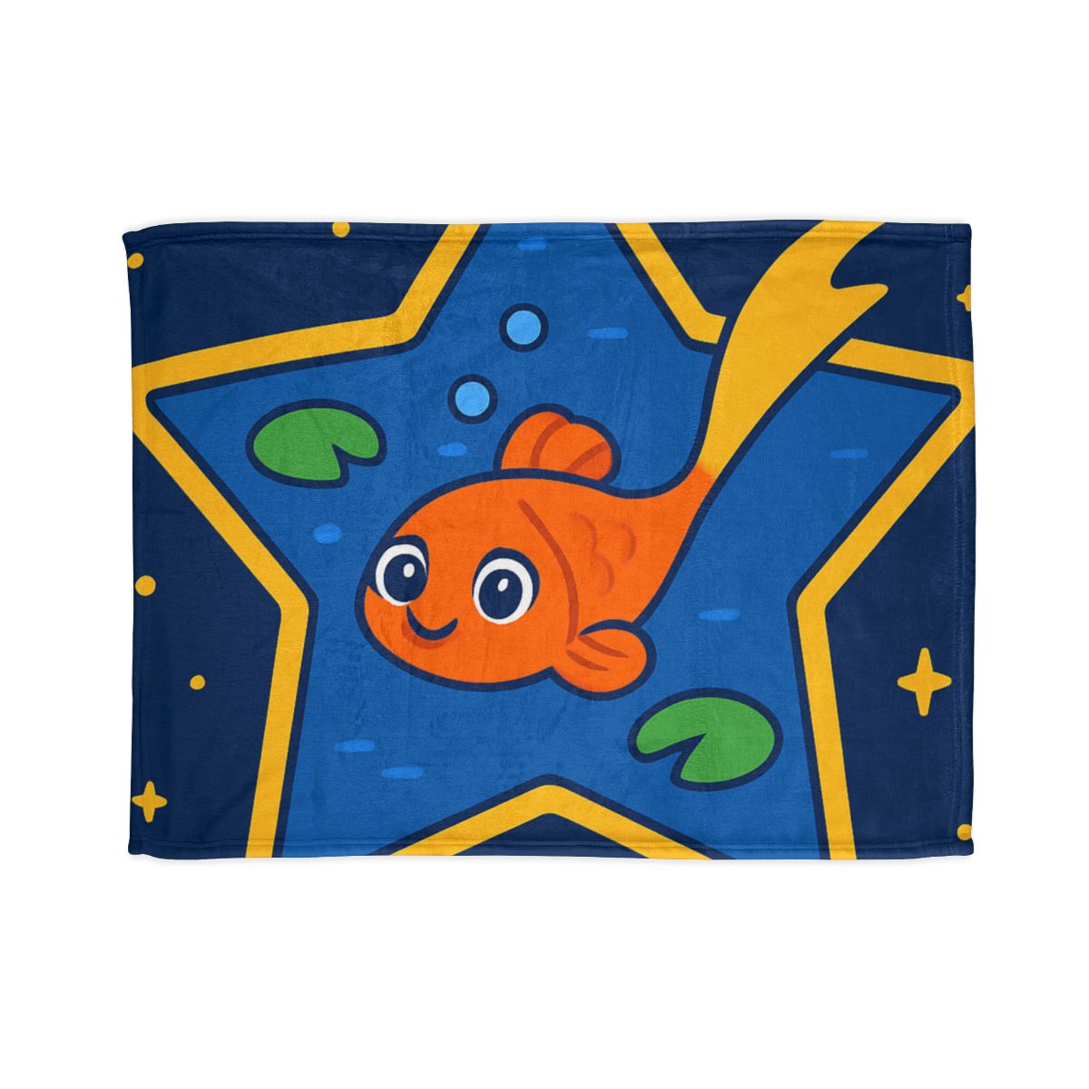 Comet Koi And The Star Pond personalized cozy blankets