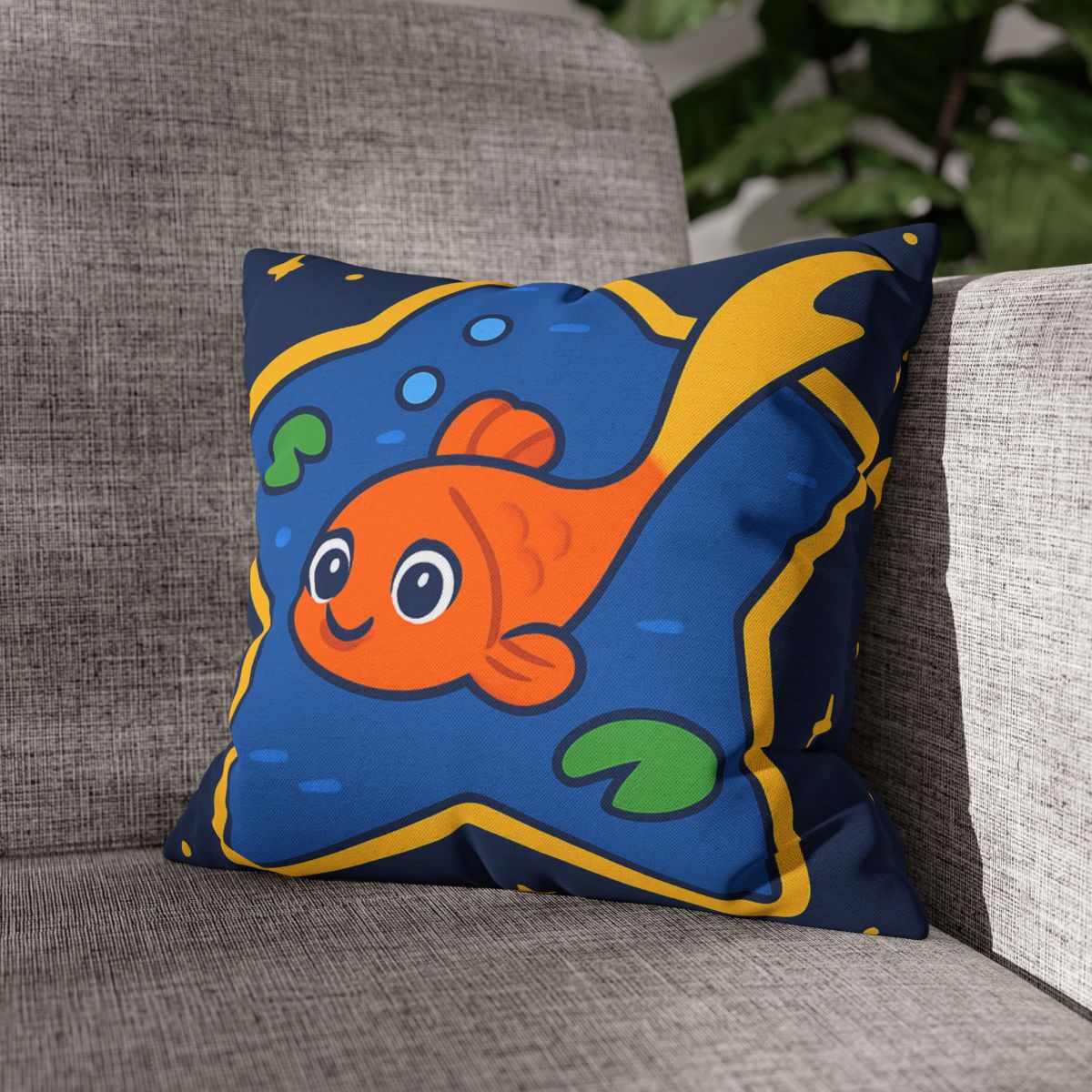 Comet Koi And The Star Pond designer print pillow cases