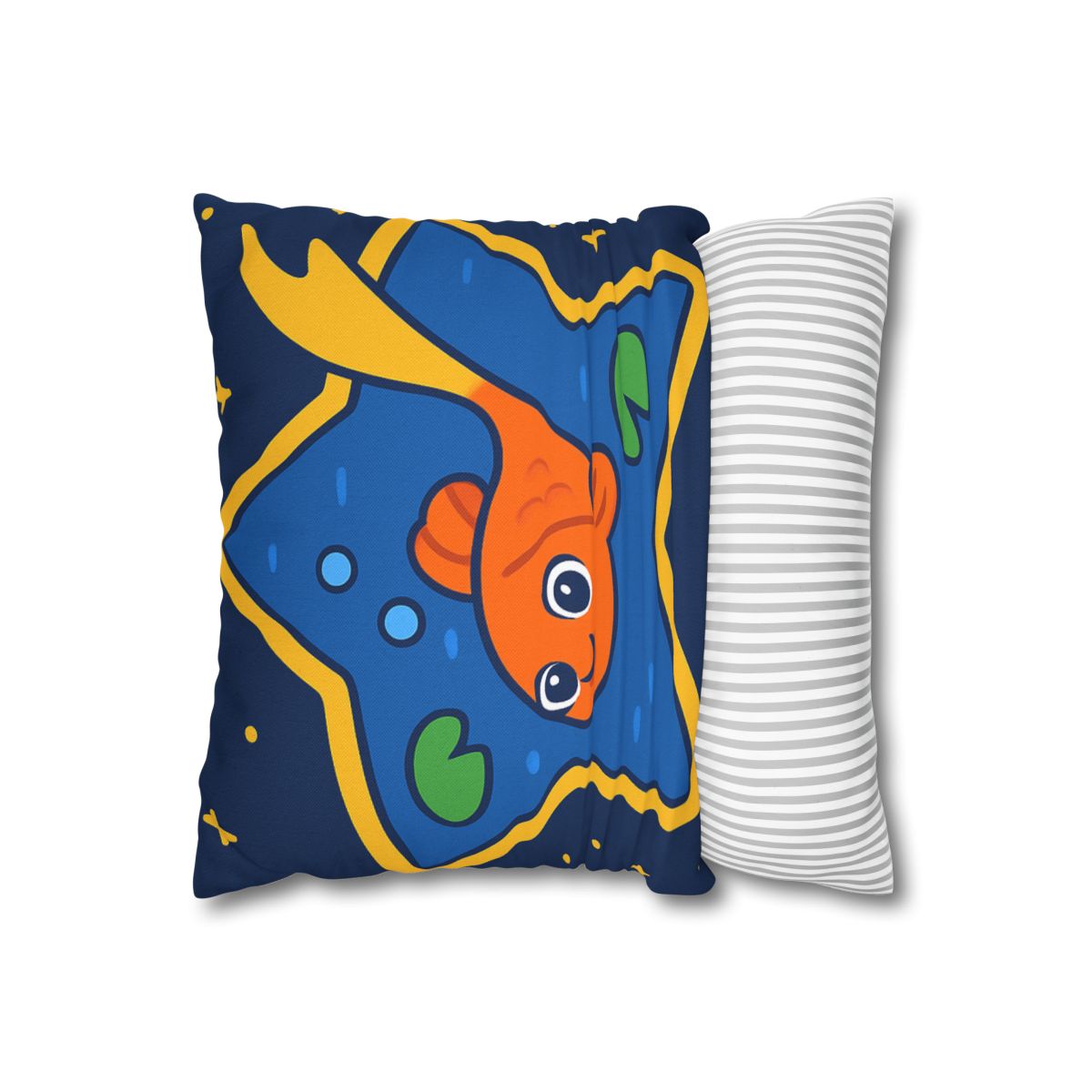 Comet Koi And The Star Pond designer print pillow cases
