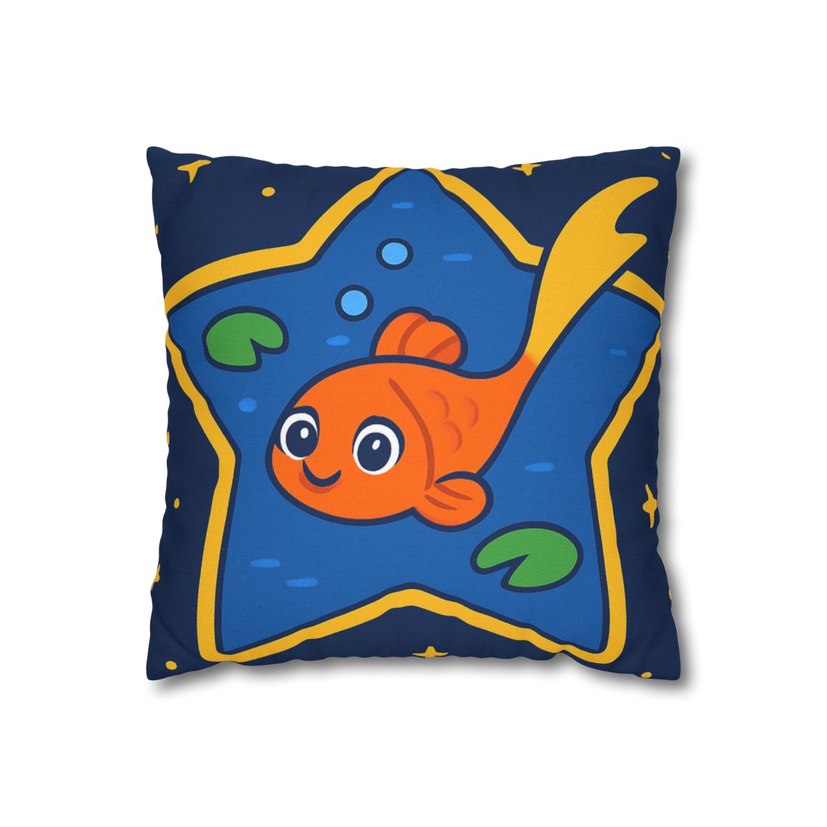 Comet Koi And The Star Pond designer print pillow cases