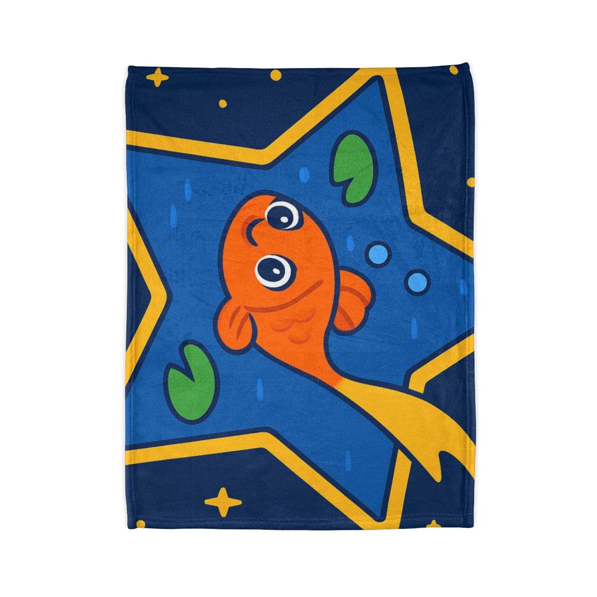 Comet Koi And The Star Pond personalized cozy blankets
