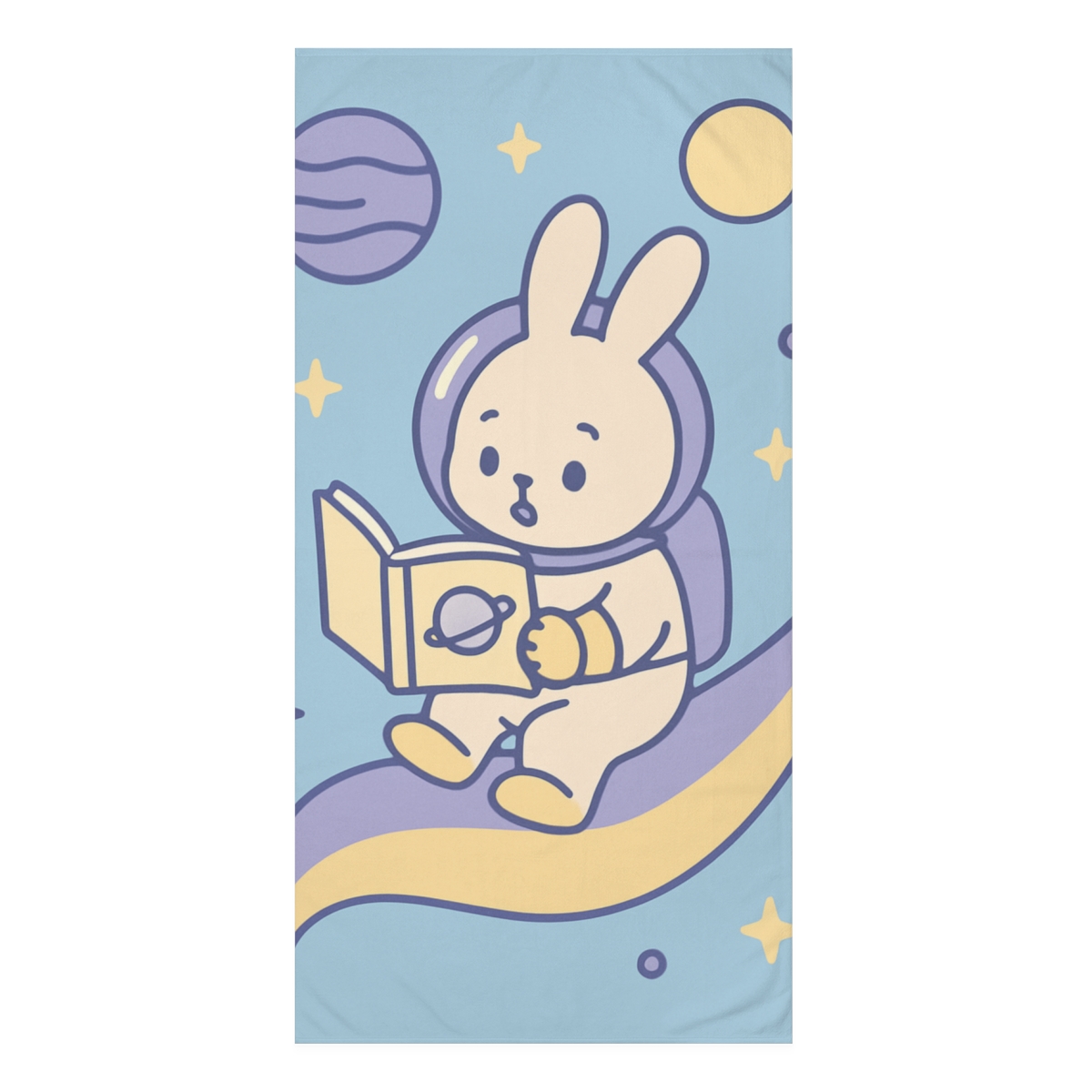 Comet Library Adventure designer printed towels